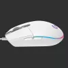 LOGITECH G203 Lightsync Gaming pele USB balta