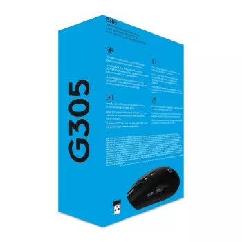 LOGITECH G305 Lightspeed bezvadu spēļu pele melna Ewr 2