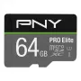 PNY Micro-sd Pro Elite 64GB Class 10 Uhs-i U3 A1 V30 Sd Adapteris
