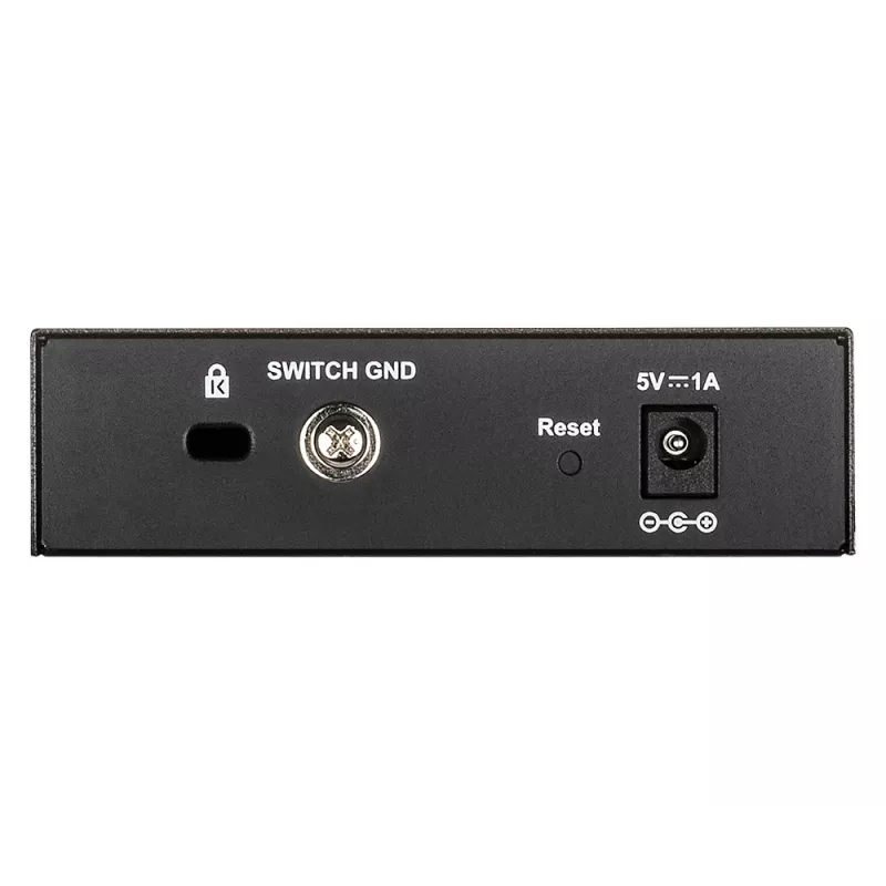 D-Link DGS-1100-05V2/E tīkla slēdzis pārvaldāms L2 Gigabit Ethernet (10/100/1000) Melns