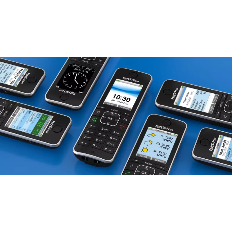 DECT telefons AVM FRITZ!Fon C6 Melns