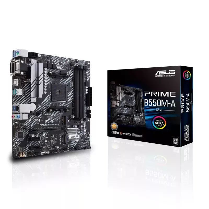Mātesplate ASUS Prime B550M-A/CSM AMD B550 Socket AM4 micro ATX