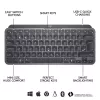 LOGITECH Minimālisma bezvadu izgaismotā tastatūra - MX KEYS MINI - Grafīts - Qwertz Deutsch