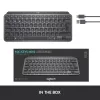 LOGITECH Minimālisma bezvadu izgaismotā tastatūra - MX KEYS MINI - Grafīts - Qwertz Deutsch