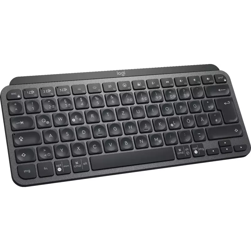 LOGITECH Minimālisma bezvadu izgaismotā tastatūra - MX KEYS MINI - Grafīts - Qwertz Deutsch