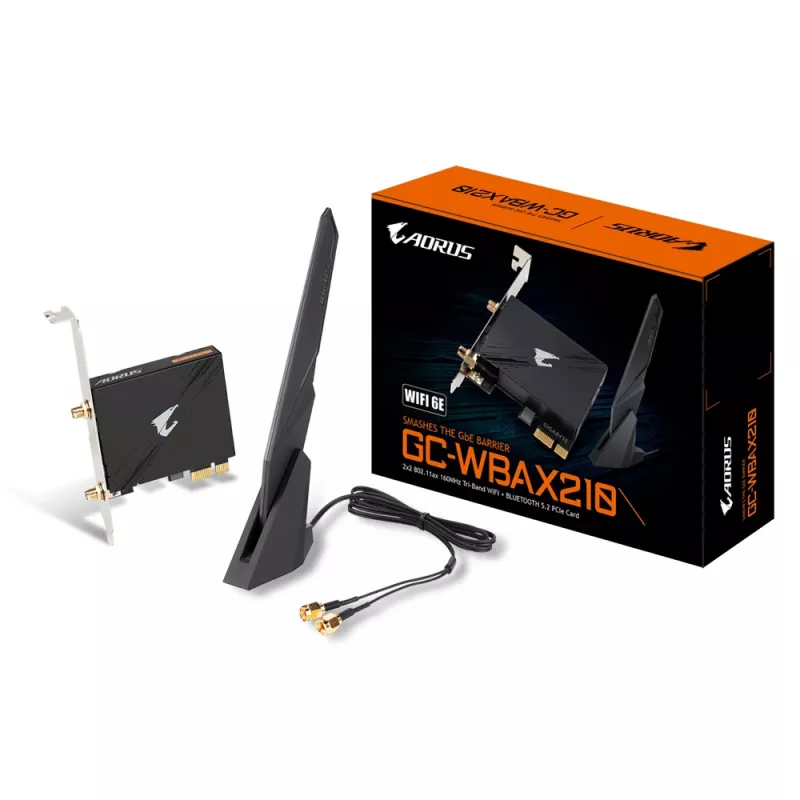 GIGABYTE GC-WBAX210 tīkla karte Iekšējā WLAN / Bluetooth 2400 Mbit/s