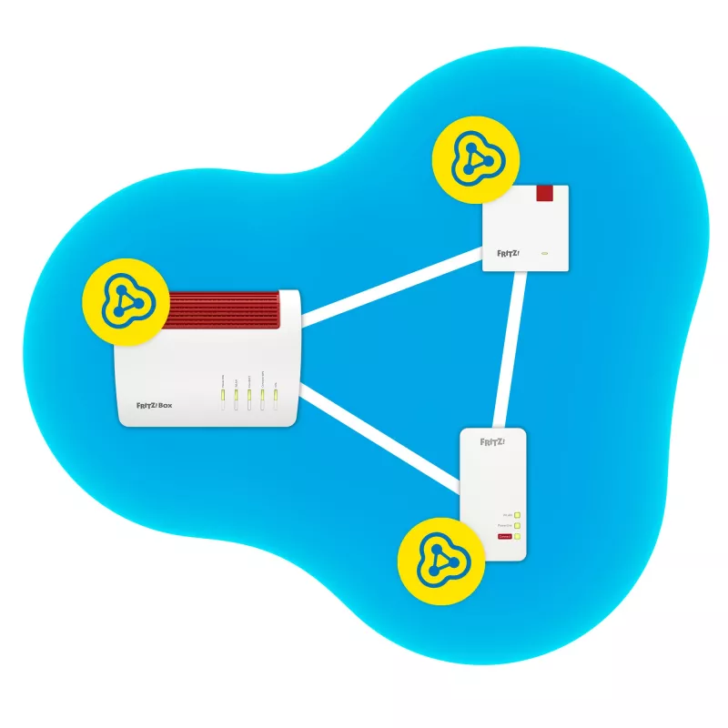 Retranslators FRITZ! 1200 AX 3000 Mbit/s Ethernet LAN Wi-Fi Balts 1 gab.