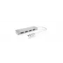 ICY BOX IB-HUB1425-C3 USB 3.2 Gen 1 (3.1 Gen 1) Type-C 5000 Mbit/s Sudraba