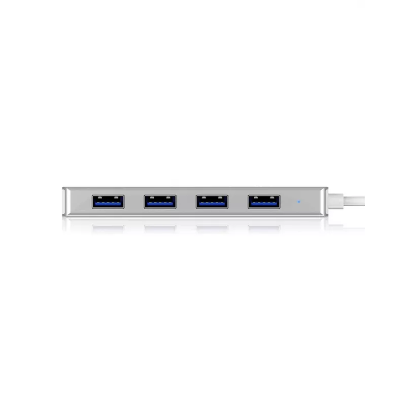 ICY BOX IB-HUB1425-C3 USB 3.2 Gen 1 (3.1 Gen 1) Type-C 5000 Mbit/s Sudraba