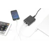 DIGITUS 4 portu USB lādētājs, 72W 1x USB-C (PD) 5,9,15,20V/3A, 3x USB-A 5V/2,4A, melns