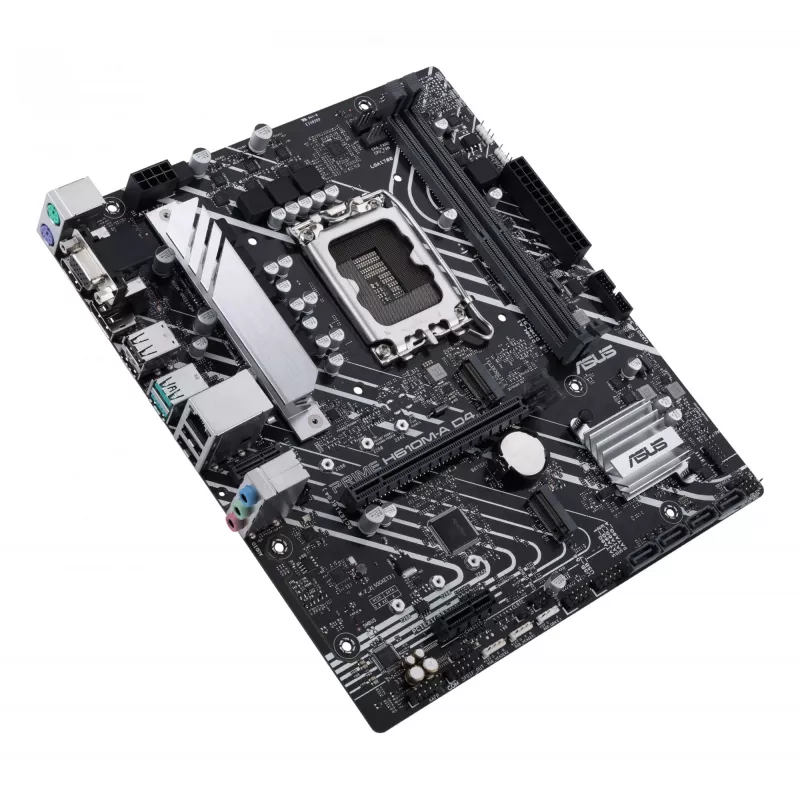 Mātesplate ASUS PRIME H610M-A D4-CSM, Intel H610, LGA 1700, micro ATX, DDR4, 2x DIMM, 64GB, 2x M.2, 4x SATA III, HDMI 2.1, DP 1.4