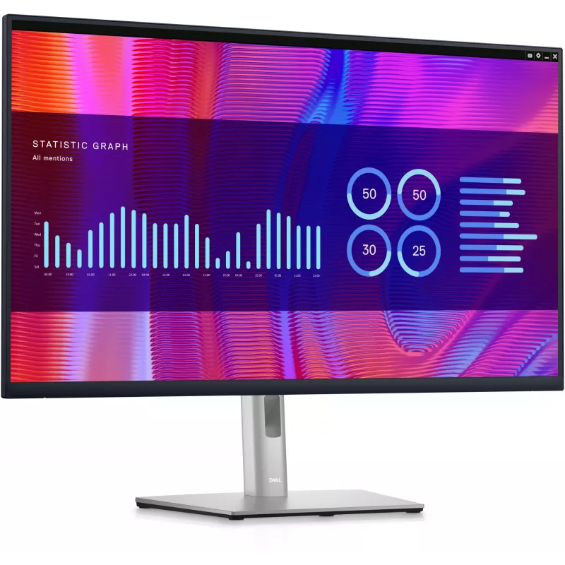 DELL P Series P3223DE datora monitors 80 cm (31,5 collu) 2560 x 1440 pikseļi Quad HD LCD Melns