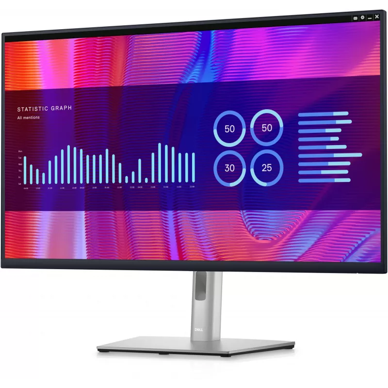 DELL P Series P3223DE datora monitors 80 cm (31,5 collu) 2560 x 1440 pikseļi Quad HD LCD Melns