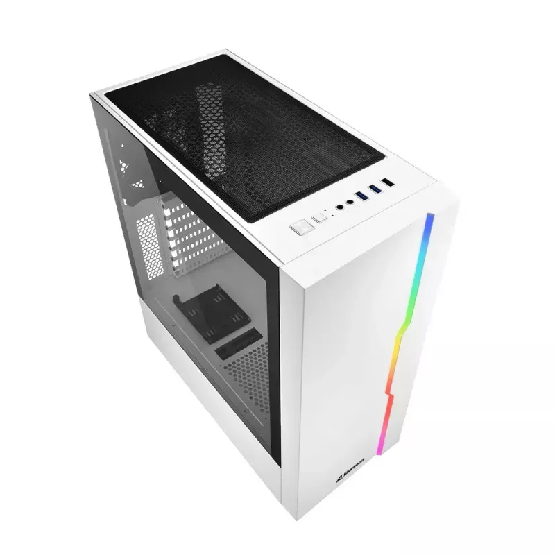 PC Case Sharkoon RGB Slider Midi Tower balta