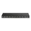 D-Link DGS-1016S Nepārvaldīts Gigabit Ethernet (10/100/1000) Melns