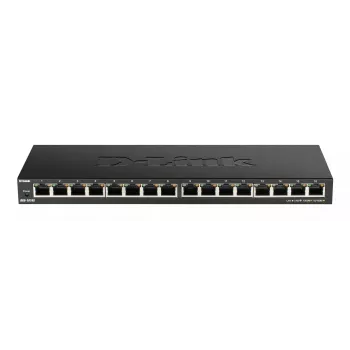 D-Link DGS-1016S Nepārvaldīts Gigabit Ethernet (10/100/1000) Melns