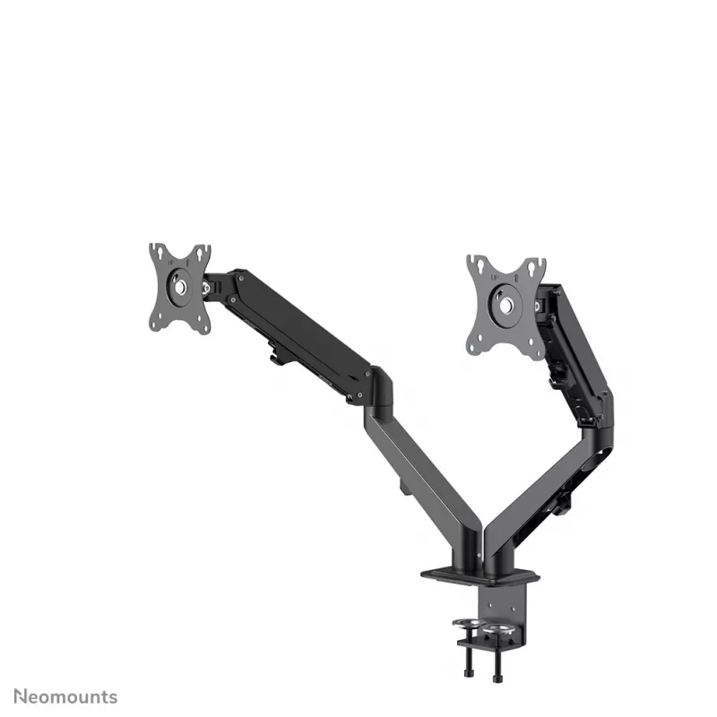 Neomounts DS70-700BL2 monitora plecs 17–27 collas - gāzes atspere, skava, 7 kg, 43,2 cm (17 collas), 68,6 cm (27 collas), 100 x 100 mm, melns