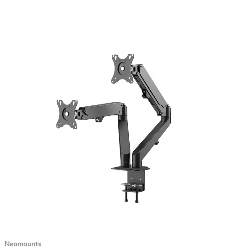 Neomounts DS70-700BL2 monitora plecs 17–27 collas - gāzes atspere, skava, 7 kg, 43,2 cm (17 collas), 68,6 cm (27 collas), 100 x 100 mm, melns