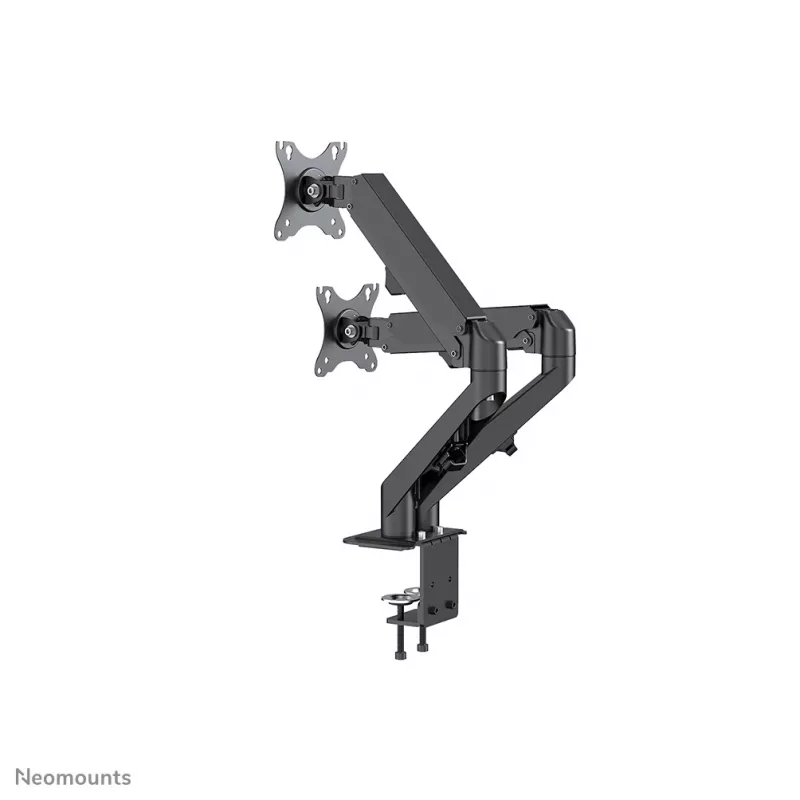Neomounts DS70-700BL2 monitora plecs 17–27 collas - gāzes atspere, skava, 7 kg, 43,2 cm (17 collas), 68,6 cm (27 collas), 100 x 100 mm, melns