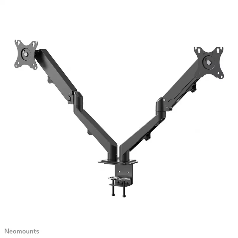 Neomounts DS70-700BL2 monitora plecs 17–27 collas - gāzes atspere, skava, 7 kg, 43,2 cm (17 collas), 68,6 cm (27 collas), 100 x 100 mm, melns