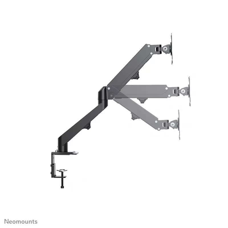 Neomounts DS70-700BL2 monitora plecs 17–27 collas - gāzes atspere, skava, 7 kg, 43,2 cm (17 collas), 68,6 cm (27 collas), 100 x 100 mm, melns