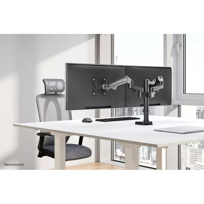 Neomounts DS70-750BL2 monitora statīvs 17-27 collas - gāzes atspere, skava/caurums, 7 kg, 43,2 cm (17 collas), 68,6 cm (27 collas), 100 x 100 mm, melns