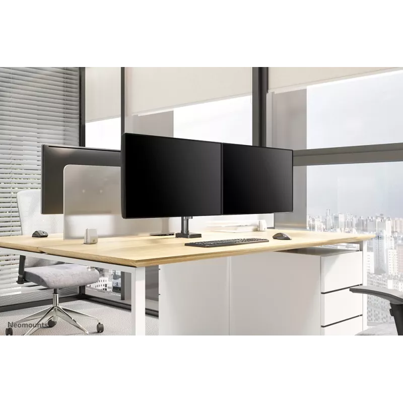 Neomounts DS70-750BL2 monitora statīvs 17-27 collas - gāzes atspere, skava/caurums, 7 kg, 43,2 cm (17 collas), 68,6 cm (27 collas), 100 x 100 mm, melns