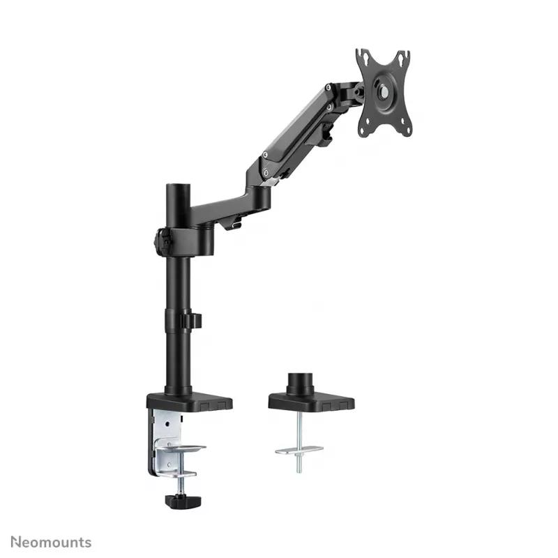 Neomounts DS70-750BL1 Monitora roka 17-27 collas - gāzes atspere, Skava/Caurule, 7 kg, 43.2 cm (17 collas), 68.6 cm (27 collas), 100 x 100 mm, Melna