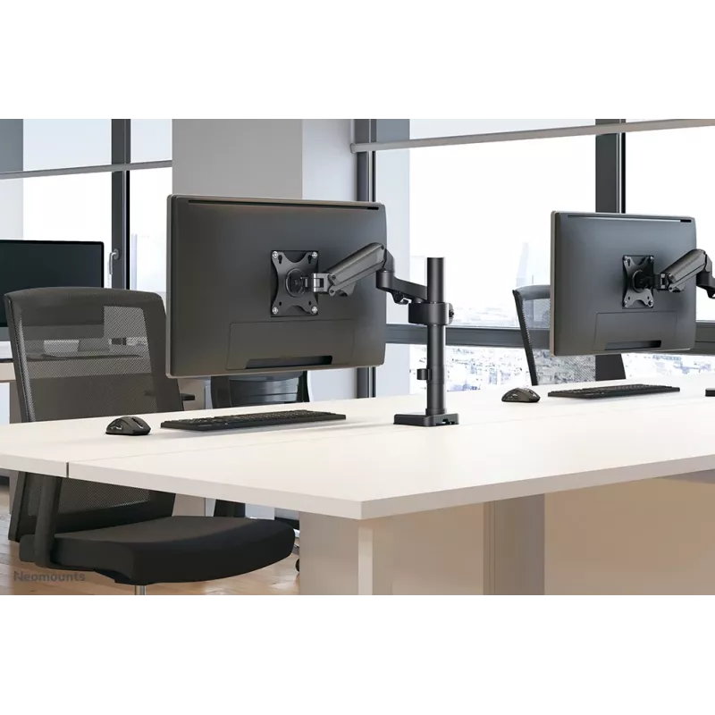Neomounts DS70-750BL1 Monitora roka 17-27 collas - gāzes atspere, Skava/Caurule, 7 kg, 43.2 cm (17 collas), 68.6 cm (27 collas), 100 x 100 mm, Melna