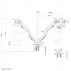 Neomounts FPMA-D650DMelns monitora plecs 17-27 collas - spirālatspere