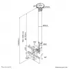 Neomounts FPMA-C100 Monitora/TV kronšteins pie griestiem 10-30 collas - a 79-129 cm