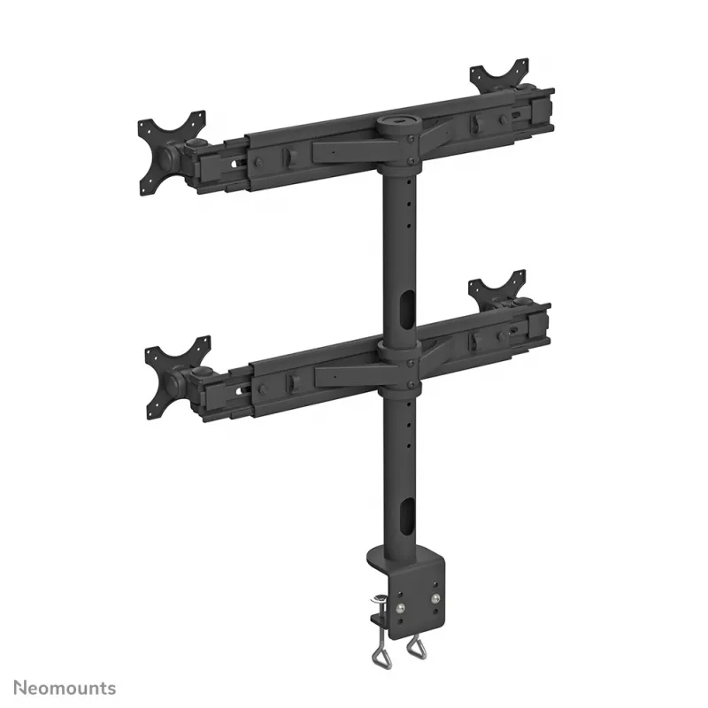 Neomounts FPMA-D700D4 Monitora svira 19-30 collas, Skava, 8 kg, 48,3 cm (19 collas), 76,2 cm (30 collas), 100 x 100 mm, Melna