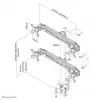 Neomounts FPMA-D700D4 Monitora svira 19-30 collas, Skava, 8 kg, 48,3 cm (19 collas), 76,2 cm (30 collas), 100 x 100 mm, Melna