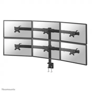 Neomounts FPMA-D700D6 Monitora statīvs 19-27 collu, Skavas stiprinājums, 8 kg, 48,3 cm (19 collas), 68,6 cm (27 collas), 100 x 100 mm, Melns