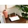 Bezvadu maršrutētājs FRITZ 6850 5G, Gigabit Ethernet, divu joslu (2,4 GHz / 5 GHz), melns, sarkans, balts