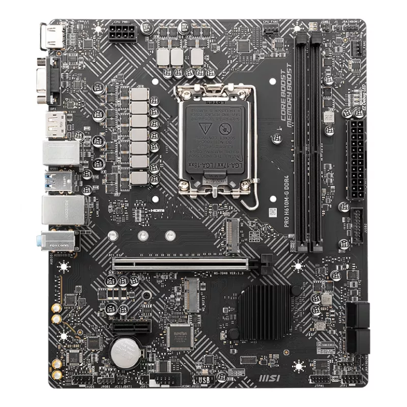 MSI PRO H610M-G DDR4 mātesplate Intel H610 LGA 1700 micro ATX