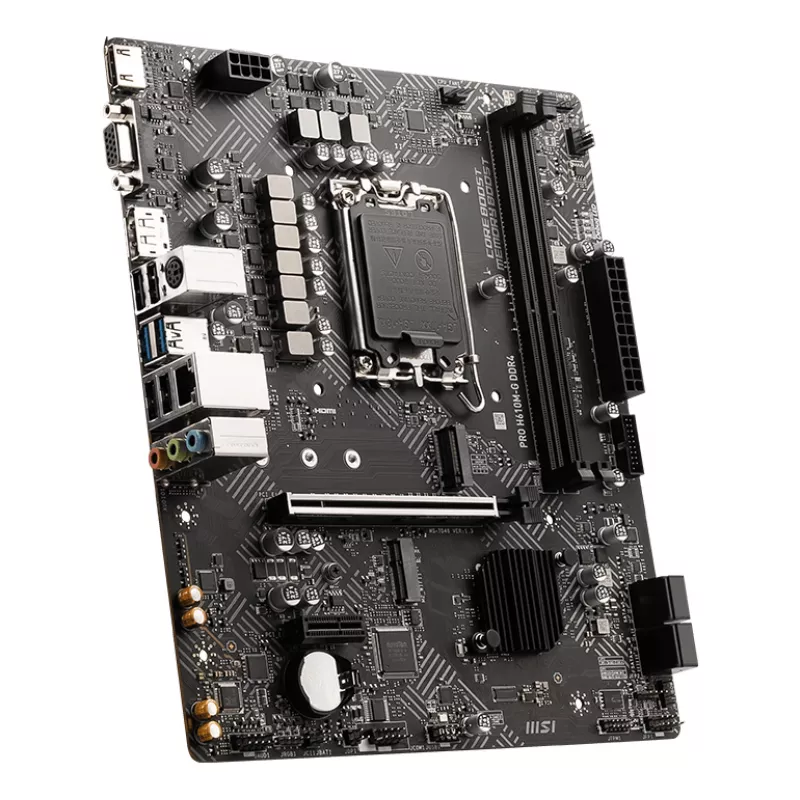MSI PRO H610M-G DDR4 mātesplate Intel H610 LGA 1700 micro ATX