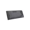 LOGITECH Mx Mechanical Mini minimālistiskā bezvadu apgaismojamā tastatūra - grafīta, Tactile Quiet, QWERTZ, vācu