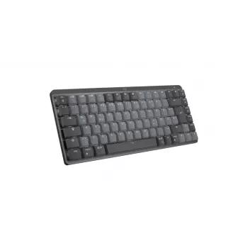 LOGITECH Mx Mechanical Mini minimālistiskā bezvadu apgaismojamā tastatūra - grafīta, Tactile Quiet, QWERTZ, vācu