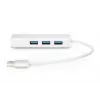 DIGITUS USB 3.0, 3 portu HUB un Gigabit LAN adapteris 3xUSB A/F, 1xUSB A/M, 1xRJ45 LAN, atbalsta Windows un Mac OS