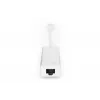 DIGITUS USB 3.0, 3 portu HUB un Gigabit LAN adapteris 3xUSB A/F, 1xUSB A/M, 1xRJ45 LAN, atbalsta Windows un Mac OS