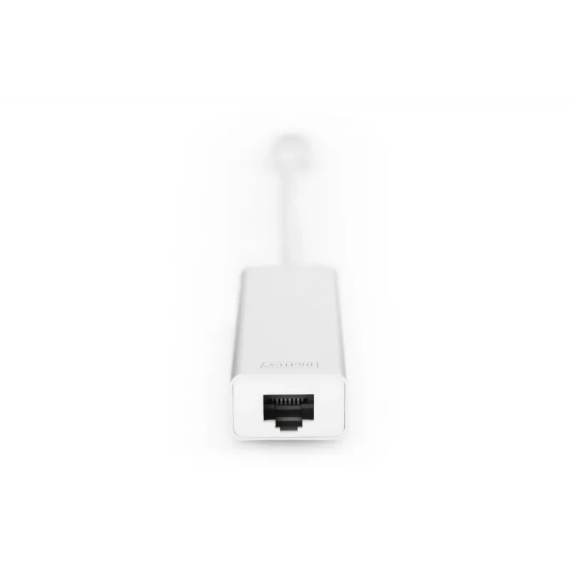 DIGITUS USB 3.0, 3 portu HUB un Gigabit LAN adapteris 3xUSB A/F, 1xUSB A/M, 1xRJ45 LAN, atbalsta Windows un Mac OS