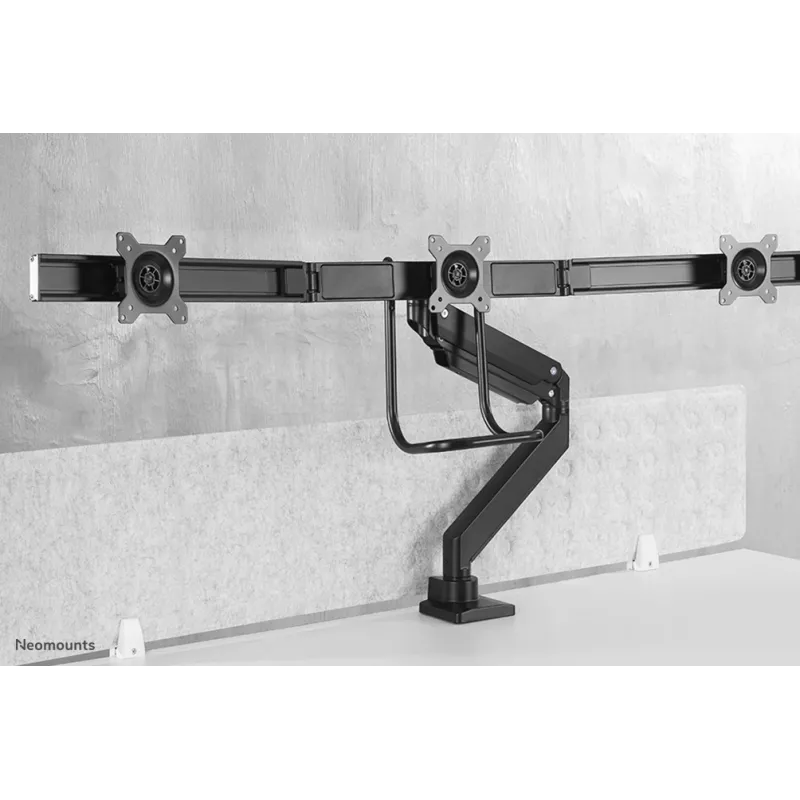 Neomounts NM-D775DX3Melns monitora roka 17-27 collas - gāzes atspere - Topfix - 180°-stop