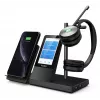 Yealink WH66 Dual UC-DECT bezvadu austiņas, bezvadu, biroja/zvanu centrs, 20 - 20000 Hz, 127 g, galvas austiņas, melna