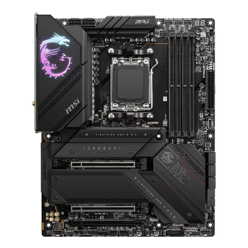 MSI MPG X670E CARBON WIFI mātesplate AMD X670 Socket AM5 ATX
