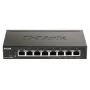 D-Link DGS-1100-08PV2 pārvaldāms L2/L3 Gigabit Ethernet (10/100/1000) Power over Ethernet (PoE) Melns