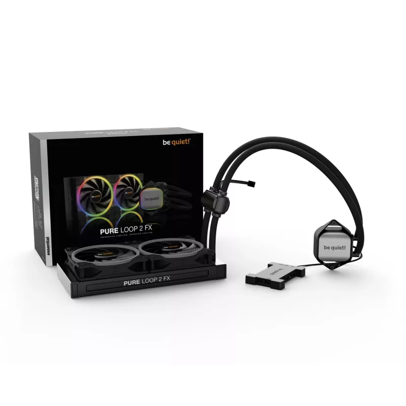 be quiet Pure Loop 2 FX 240mm Procesora universālais šķidruma dzesētājs 12 cm Melns 1 gab.