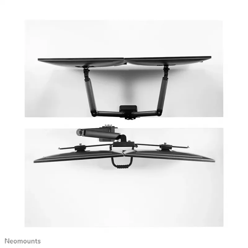 Neomounts DS75-450BL2 monitora kronšteins 17-32 collas - gāzes atspere - augšējā stiprinājums - 180° aizture