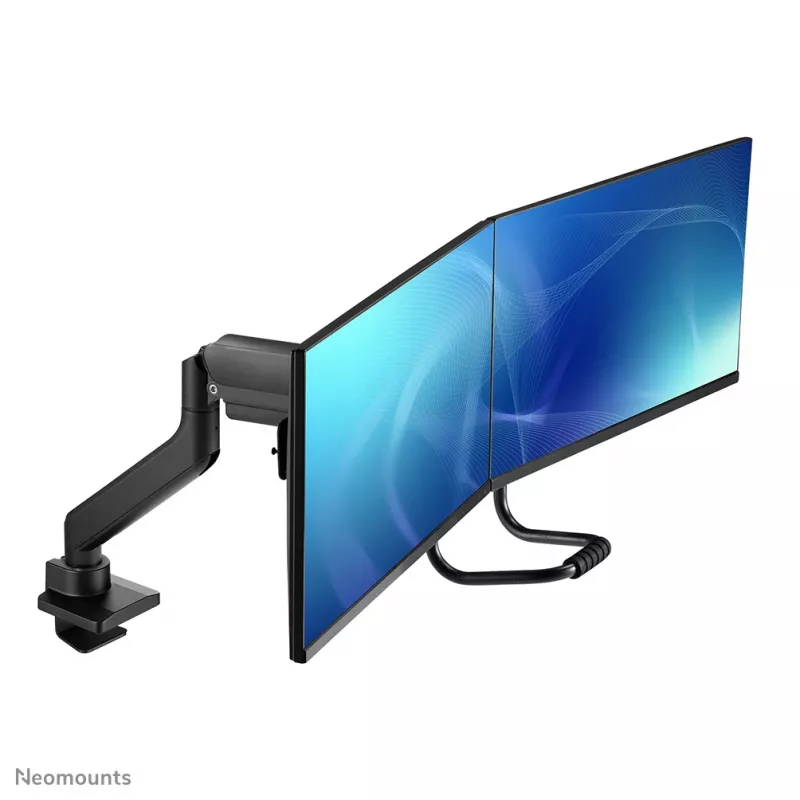 Neomounts DS75-450BL2 monitora kronšteins 17-32 collas - gāzes atspere - augšējā stiprinājums - 180° aizture