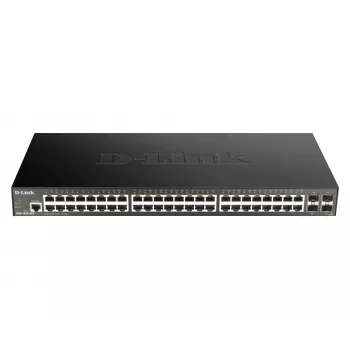 D-Link 48-portu Gigabit viedais pārvaldāmais slēdzis ar 4 x 10G SFP+